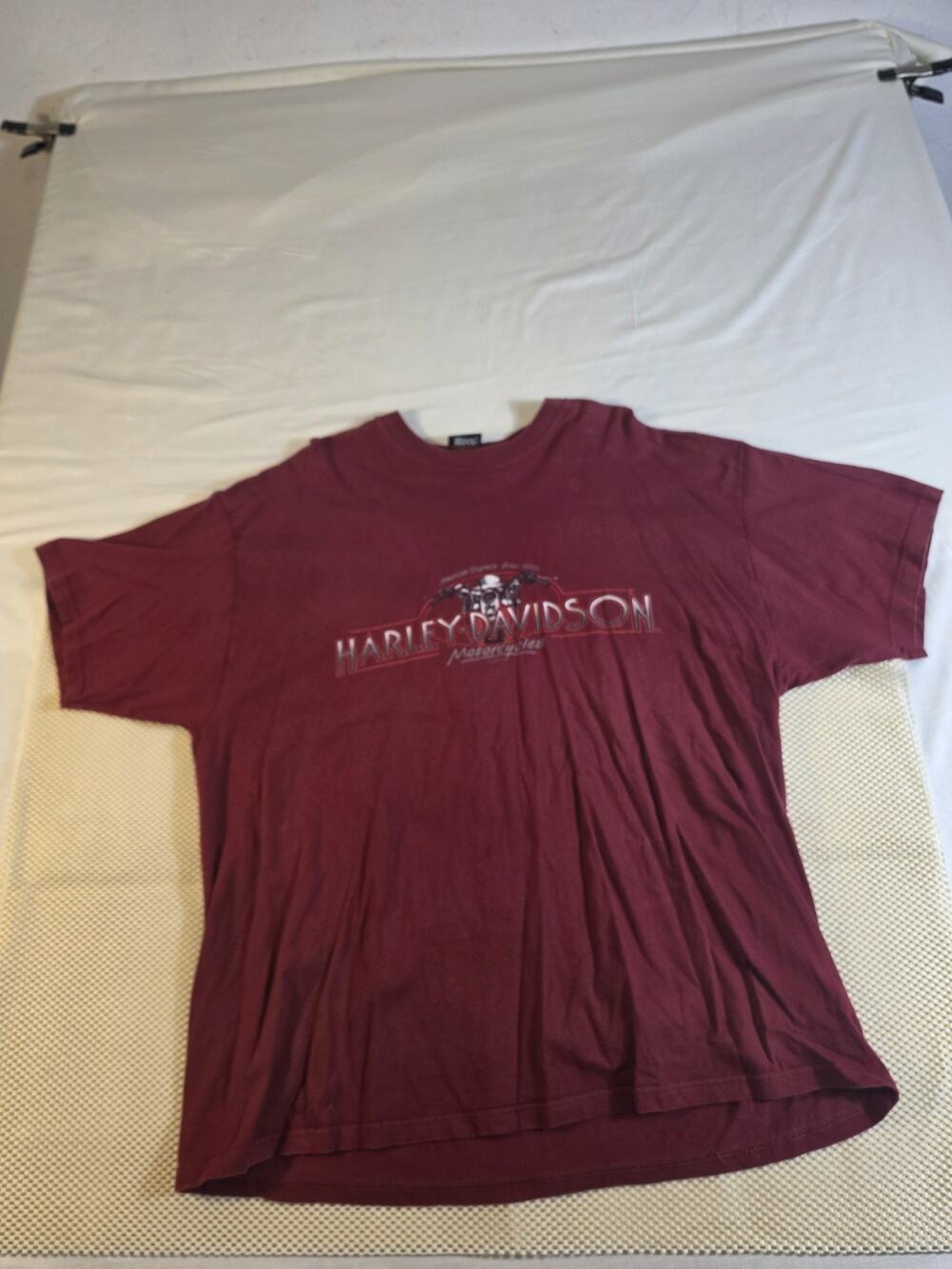 harley davidson Motors t shirts, Red Cotton Conroe Texas XXL